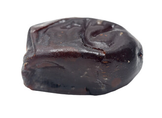 Dried date isolated on white background. Close-up
