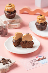 A Cupcake is a small, single-serving cake baked in a small cup-shaped mold, often lined with paper