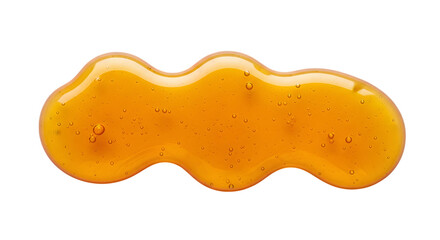 Golden honey drop on black background sweet and natural food product