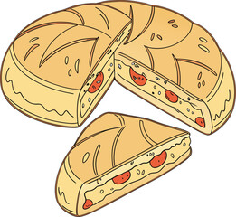 Delicious tomato pie, a savory and flavorful treat