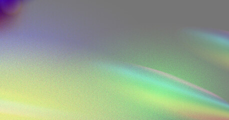 Prismatic Light Spectrum on Textured Reflective Surface with Gradient Hues Abstract background