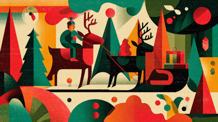 Holiday posters for the Christmas festival and creatives
