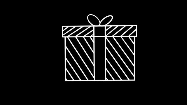 Easy to use present doodle or gift box