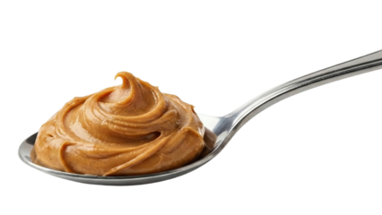 Peanut Butter Delight: A spoonful of creamy peanut butter, swirls enticingly, inviting a moment of pure culinary enjoyment. 