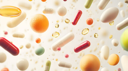 seamless pattern of bacteria