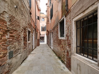 Fototapeta premium Historic street in Venice, Veneto, Italy