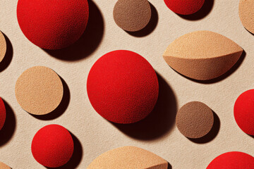 Joyful makeup sponges for foundation cream, makeup tool pattern