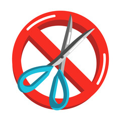 symbol prohibiting sharp objects