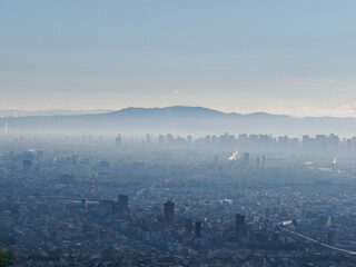 神戸、六甲山の風吹岩からの絶景