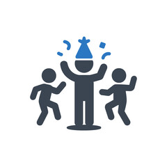 Group Dance Party Celebration Icon