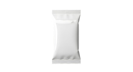 White blank stick pack mockup isolated on black background for branding