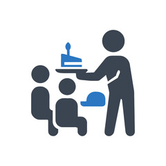Serving Cake To Guests Icon