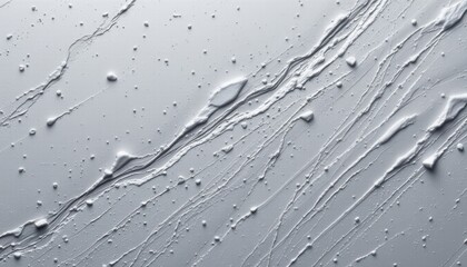 frosted silver grey 121: cold moonlit grey, frost powder matte texture, chilly studio softbox light, accented with cool reflection veining, composition: asymmetric left content panel