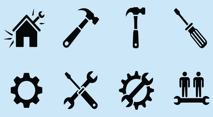 Fototapeta premium man working on laptop at desk, sitting in a modern office setup, vector design suitable for business, home office, online work, digital productivity, and professional workspace illustrations.