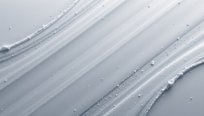 frosted silver grey 156: glacial iron grey, frost powder matte texture, diffused snowy daylight, accented with frozen shimmer flecks, composition: asymmetric left content panel