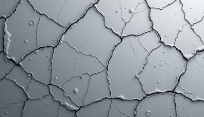 frosted silver grey 171: cold moonlit grey, glazed frost ceramic, northern dawn highlight, accented with faint icy crack patterns, composition: full bleed subtle gradient