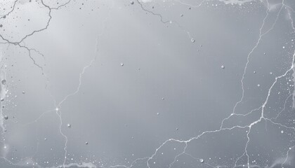 frosted silver grey 175: soft frost metal blend, soft brushed metal finish, chilly studio softbox light, accented with fine silver specks, composition: wide header band with icy margin