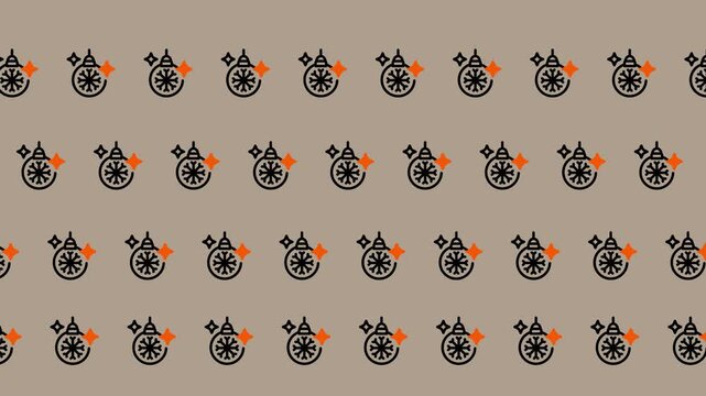 Halloween Pattern - Spooky Houses and Pumpkins for Festive Decor.