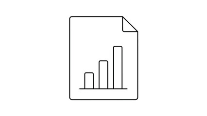 Obraz premium Line Chart Graphic Icon Representing Business Growth And Data Analysis