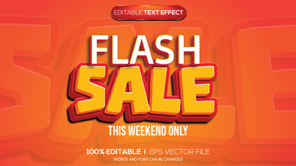 3d text effect offer sale theme
