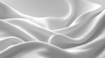 Obraz premium Abstract Silky White Textile Texture with Soft Shadows and Subtle Light