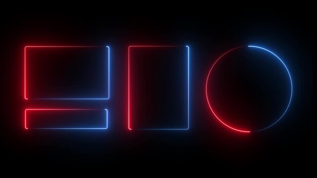 Neon frame liquid glass, glass panel set for mobile and web app, tech board frame in futuristic style. HUD element interface, vector illustration. Light glass  banner collection with glow effect. 4k