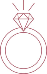 wedding ring vector. Valentine's day.