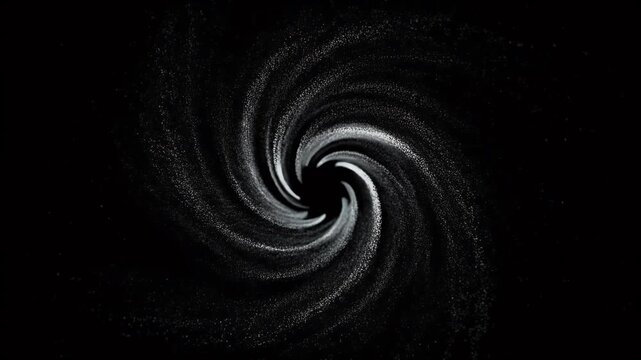 Mini Air Swirl Vortex on Black Background