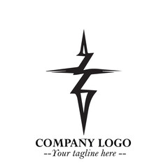 Obraz premium Sleek Electrical Logo Symbol on a Clean White Background for Modern Branding Design Elements Art