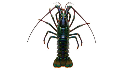 Isolated Blue lobster, premium seafood ingredient, gourmet marine product for food industry