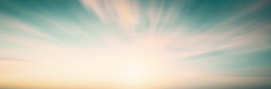 Blurry Effect Abstract Magic blur bokeh light nature morning gradient summer sky background concept - peaceful event christian religion, holy spirit faith hope easter, scenery of ramadan peace sunset