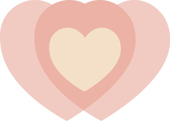 heart vector outline and shape. Valentine's day.