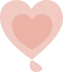 heart vector outline and shape. Valentine's day.