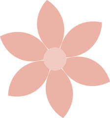 flower vector outline and shape. Valentine's day.