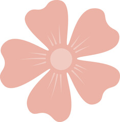 flower vector outline and shape. Valentine's day.