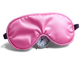 pink satin sleep mask, luxury sleep accessory, soft comfortable eye cover, light blocking design, adjustable strap, relaxation bedtime accessory
