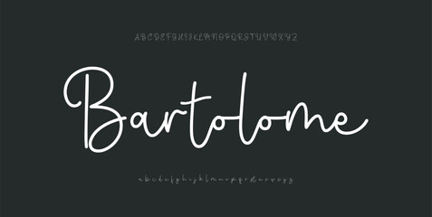 Vintage retro logos. Minimal luxury font alphabet logo. Vector illustration