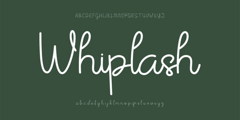 Fototapeta premium minimal creative tech logo alphabet fonts. Typography minimalist urban sans serif digital fashion future creative logos fonts. vector illustration