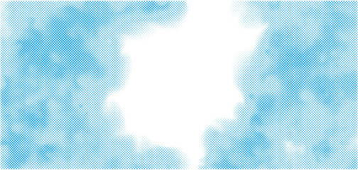 Vector Isolated Grunge Halftone Texture Pattern. Abstract design Background. Retro Duotone Overlay Backdrop Element. Halftone Cloud. Duotone dotted Smoke