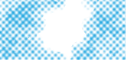 Vector Isolated Grunge Halftone Texture Pattern. Abstract design Background. Retro Duotone Overlay Backdrop Element. Halftone Cloud. Duotone dotted Smoke