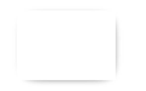 Rectangle Drop Shadow. Transparent Overlay Frame. 