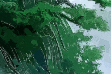 Various oil paintings, flowers, chrysanthemums, tulips, mountain scenery, flying cranes, welcoming guests, and pine trees