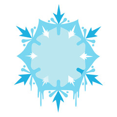 snowflake on white background