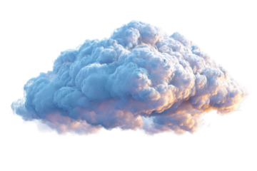 Speech cloud thought bubble isolated on transparent background