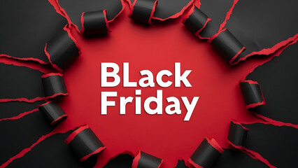 Black Friday Sale Event Announcing Discounts and Special Offers for Shoppers