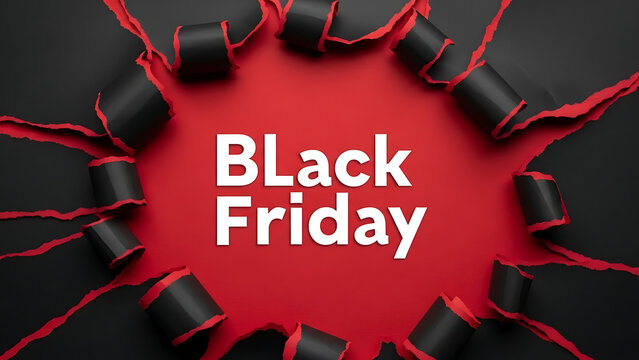 Black Friday Sale Event Announcing Discounts and Special Offers for Shoppers