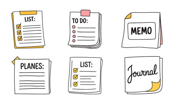 Modern and professional memo journal design with elegant typography and vibrant color accents for business and personal use