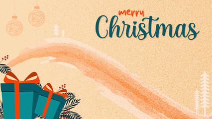 Christmas background design with winter festive icon vector illustration