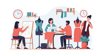 Fashion Design Class Sewing and Sketching Workshop.