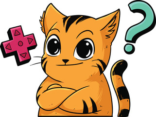 Cat Activity Illustration